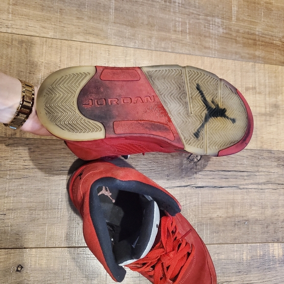 Jordan 5 Retro Red Suedo | Size 8 - Slightly Worn - Picture 6 of 8